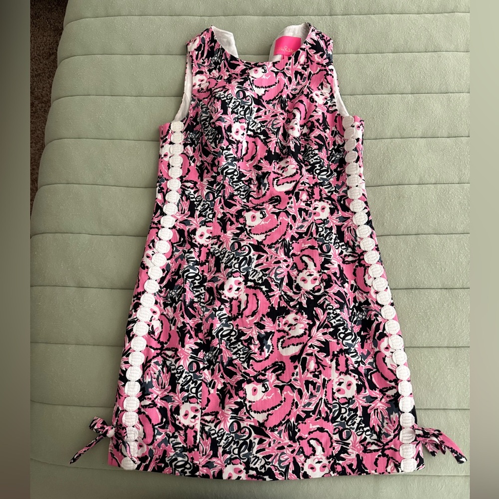 Pink and Black Floral Sleeveless Dress